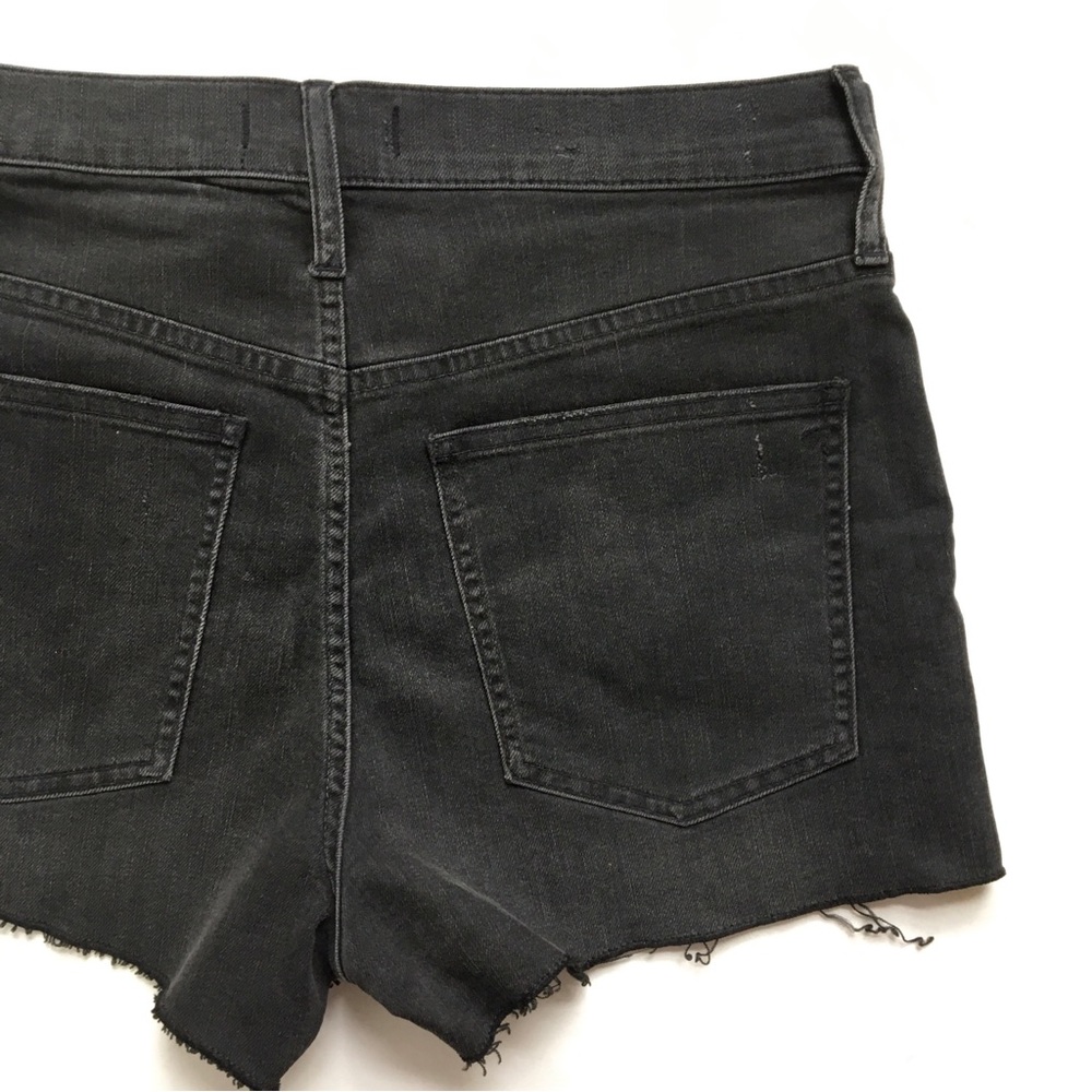 Madewell The Perfect Jean Short Ripped Edition in Underwood Wash Black Size 30 - Picture 15 of 17